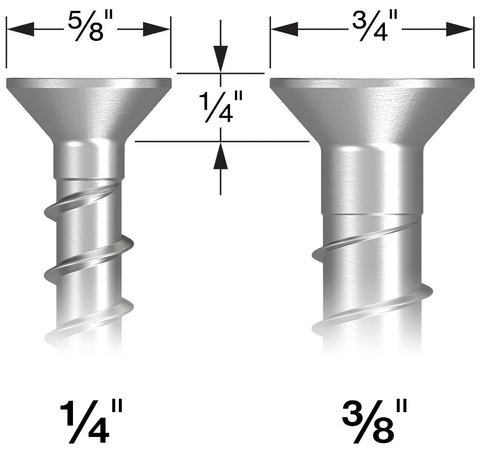 Simpson Strong-Tie THD37500CS Titen HD Concrete Anchor 3/8" x 5" Zinc Countersunk 50-Pack