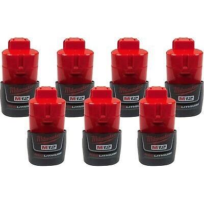 Milwaukee 48-11-2401 12V 1.5Ah Li-Ion Compact Battery 7 Pack