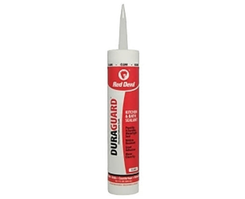 Red Devil 0408 Duraguard Kitchen Bath Siliconized Acrylic Caulk Clear