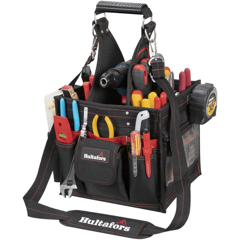 Hultafors Work Gear HT5582 Electrical/Maintenance Tool Carrier, 23 Pockets, Heavy Duty Ballistic Polyester Tool Bag