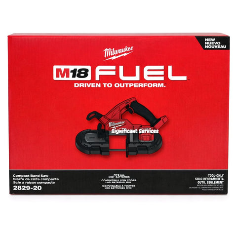 Milwaukee 2829-20 M18 FUEL Brushless Cordless Compact Variable Speed Band Saw