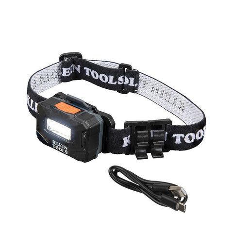 Klein Tools 56049 Rechargeable LED Headlamp 260 Lumens Adjustable Strap