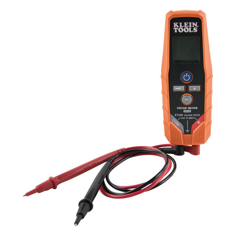 Klein Tools ET250 Voltage Meter, AC/DC Tester, Digital Multimeter, Low Voltage Tester with Batteries