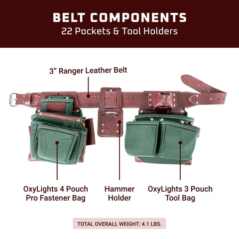 Occidental Leather 8089 SM OxyLights 7 Bag Framer Set