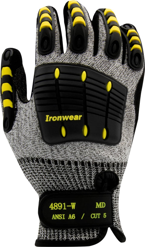 Ironwear 4891-W Cut Resistant Gloves with Extra Wide TPR and Reinforce Crotch