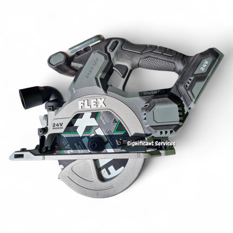 New FLEX FX2131A-Z 24V Li-Ion Cordless Brushless 6-1/2" In-Line Circular Saw