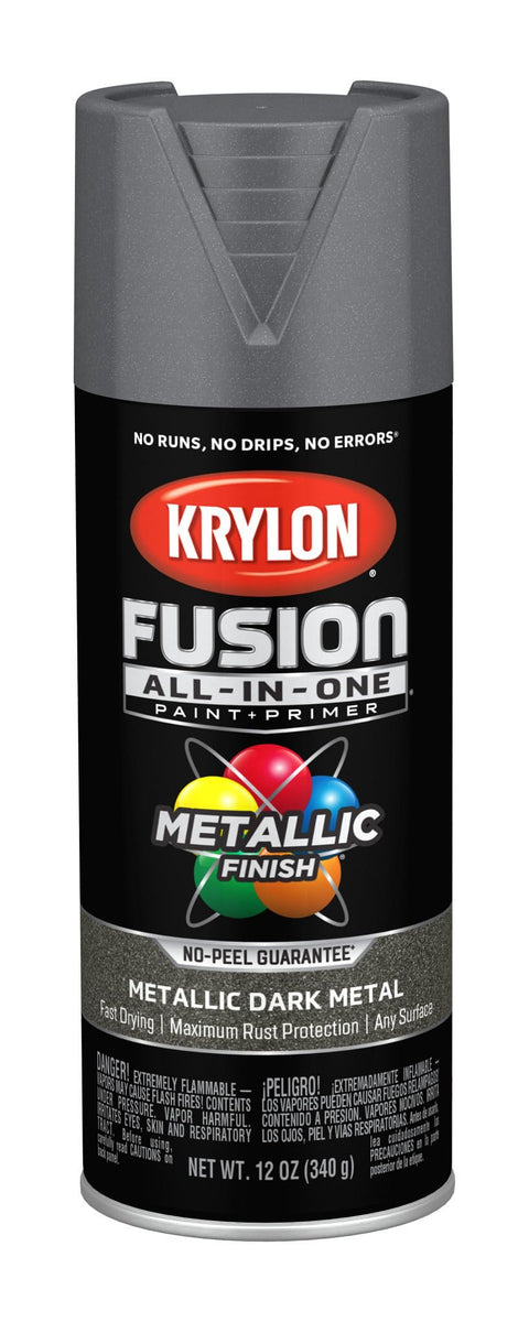 Krylon K02769007 Fusion All-In-One Spray Paint for Indoor/Outdoor Use, Metallic