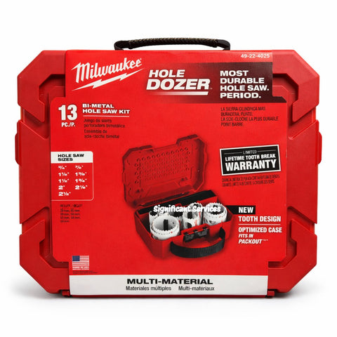 Milwaukee 49-22-4105 19-Piece Master Electricians Ice Hardened Hole Saw Kit