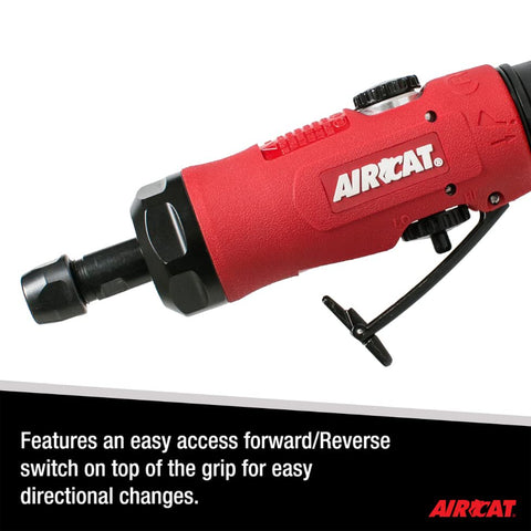 AIRCAT 6290 .75 HP Reversible Straight Die Grinder, 20,000 RPM