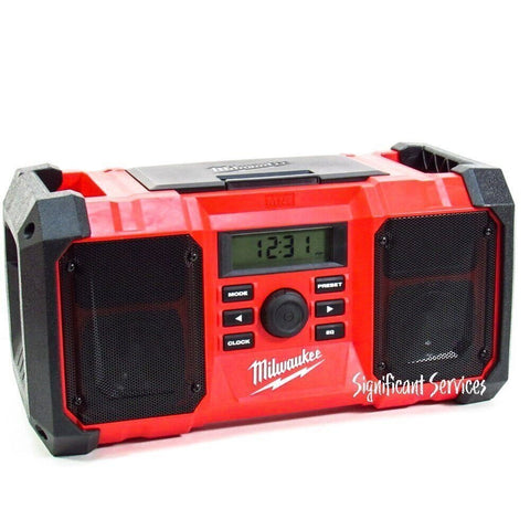 Milwaukee 2890-20 M18 High Performance AM/FM Jobsite Radio USB Dual Speaker Port