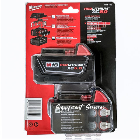 Milwaukee 48-11-1852 M18 18V Lithium-Ion Battery Pack