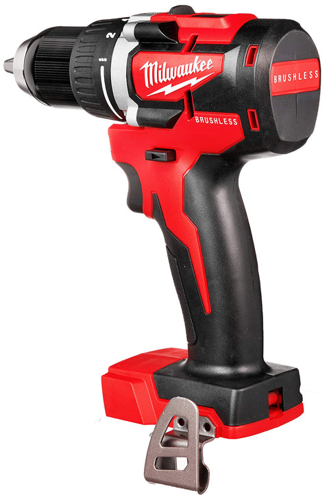 Milwaukee 2801-20 M18 Li-Ion Compact Brushless Drill Driver 1/2 2.0 Ah Batteries