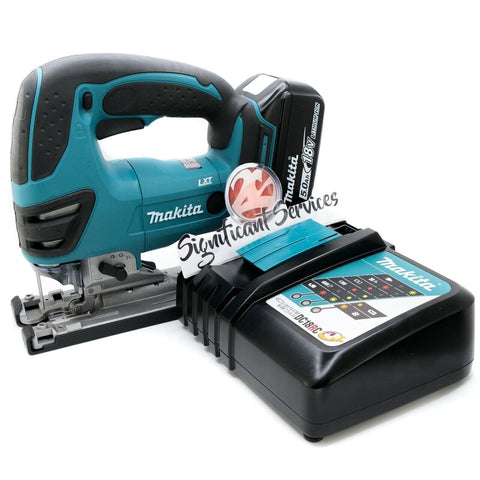 Makita XVJ03Z 18V 18 Volt LXT Li-Ion Jigsaw Cordless 5.0 Ah Battery Charger Kit
