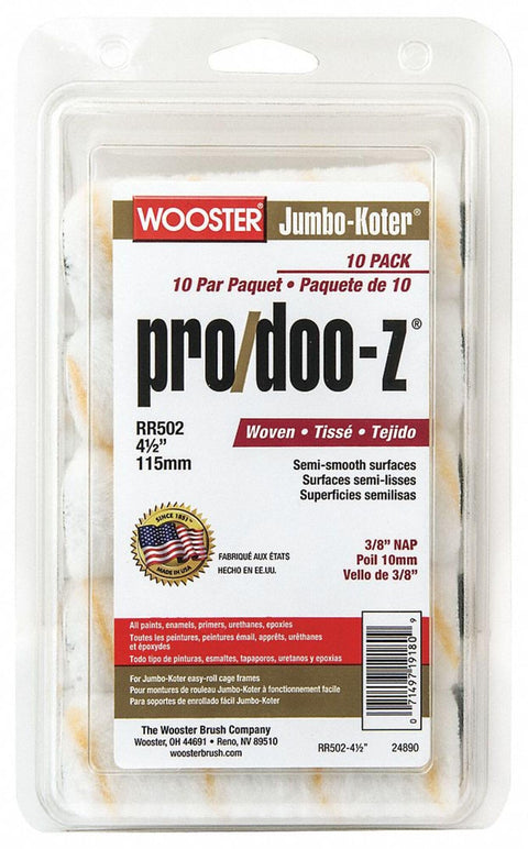 Wooster Brush RR502 4.5 Inch Jumbo-Koter Pro/Doo-Z 3/8 inch Nap 20 Pack
