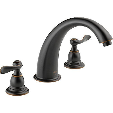 Delta Faucet Windemere 2-Handle Widespread Roman Tub Faucet Trim Kit,...