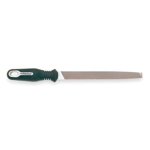"Crescent Nicholson 10" Mill Single Cut Bastard File with Ergonomic Handle - 21701HNN", multicolor