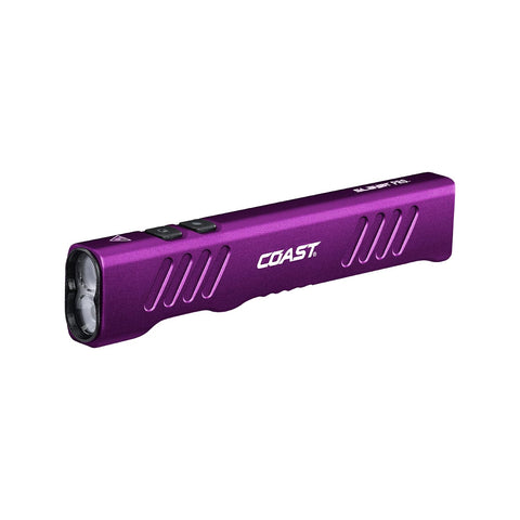 Coast Slayer LED Flashlight 1150 Lumen USB-C Rechargeable Spot/Flood Mode Purple