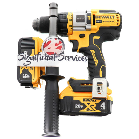 DeWalt DCD999B 20V MAX Brushless 1/2 Hammer Drill Driver 4.0 Ah Batteries