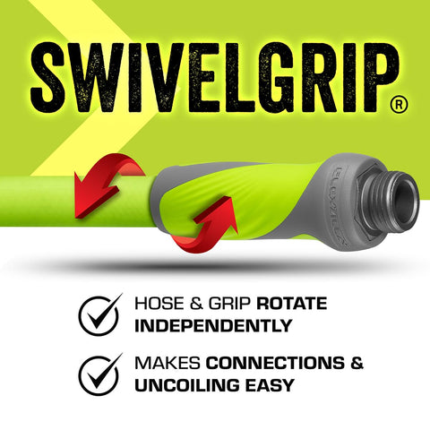 Flexzilla HFZG575YWS-E Garden Hose SwivelGrip 5/8 in. x 75 ft. Heavy Duty