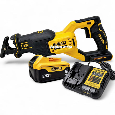 New Dewalt DCS382B 20V 20 Volt Max XR Brushless Variable Speed Reciprocating Saw 5.0 kit