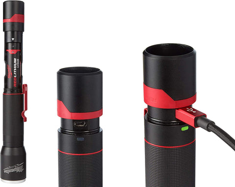 Milwaukee USB Rechargeable 1100 Lumen Twist Focusing Flashlight