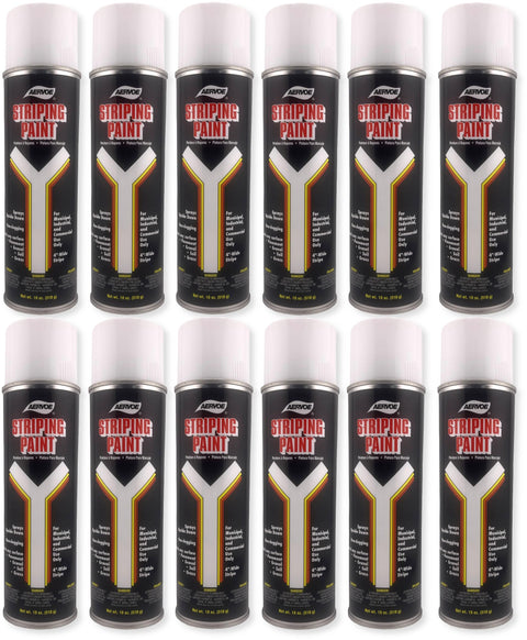 Aervoe 710 White Line Striper Spray Paint - Lot of 12
