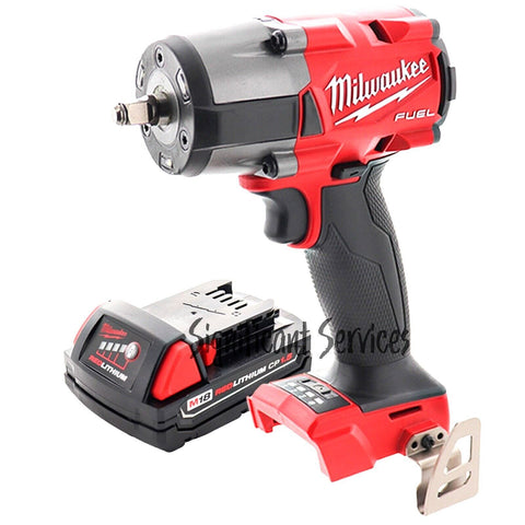 Milwaukee 2960-20 M18 18V FUEL 3/8" Cordless Mid Torque Impact Wrench 1.5 Ah