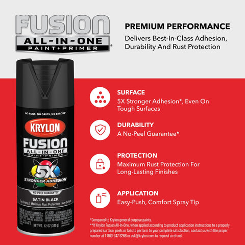 Krylon K02761007 Fusion All-In-One Spray Paint for Indoor/Outdoor Use, Matte Pal