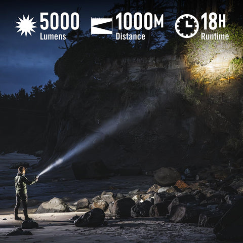 Coast 31501 LS50R Rechargeable LED Spotlight 5000 Lumen 1/2 Mile IP67 Floating