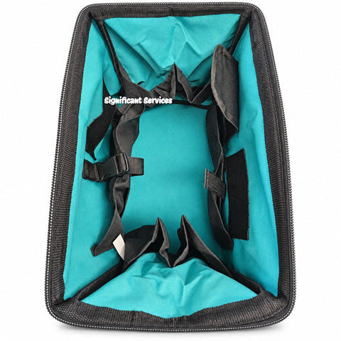 MAKITA Contractor Tool Bag Storage Case Outside Pockets 14" x 11" x 9" Strap