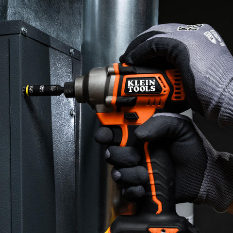 Klein Tools 32500HDRT KNECT Ratcheting Screwdriver, Multi-Bit Screwdriver/Nut Driver, Impact Rated 11-in-1 Tool with Phillips, Slotted, Square and Torx Tips