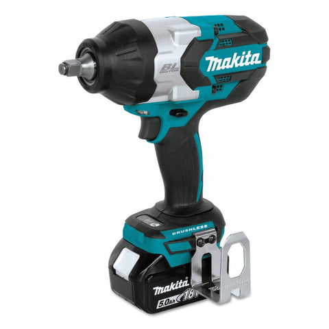 Makita XWT08T 18V LXT Li-Ion Brushless Cordless High-Torque 1/2" Sq. Drive Impact Wrench Kit w/Friction Ring Anvil (5.0Ah)