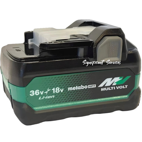 Metabo HPT 380083M 18V/36V MultiVolt Battery 2.5Ah 5.0Ah 4-Stage Fuel Gauge