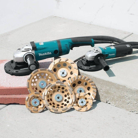 Makita A-96419 7" Low-Vibration Diamond Cup Wheel, 12 Segment Turbo