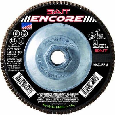 United Abrasives SAIT 71239 Type 27 Encore Flap Disc 5" x 5/8-11" Z 80X 10PK