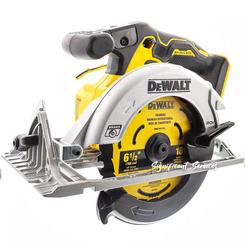 New DeWALT DCS565B 20V MAX 6-1/2" Brushless Cordless Circular Saw 5.0 Ah Battery