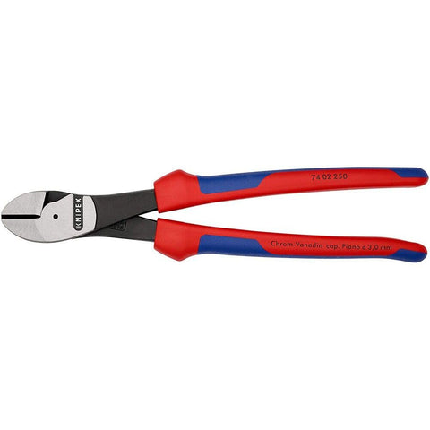 Knipex 7402250 10" Diagonal Cutters Comfort Grip High Leverage Cutting Pliers