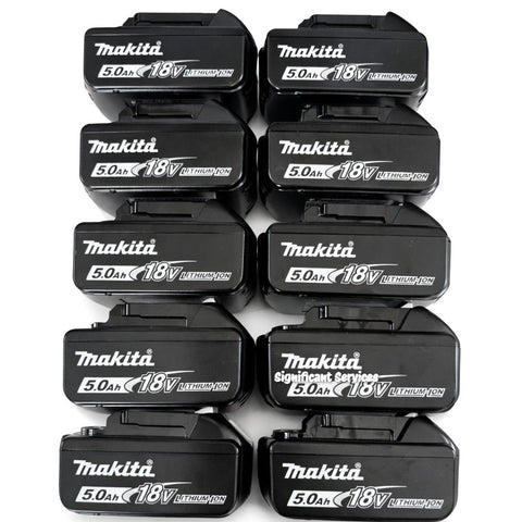 Makita BL1850B-10 18V LXT Lithium-Ion 5.0Ah Battery Pack 10 Pk