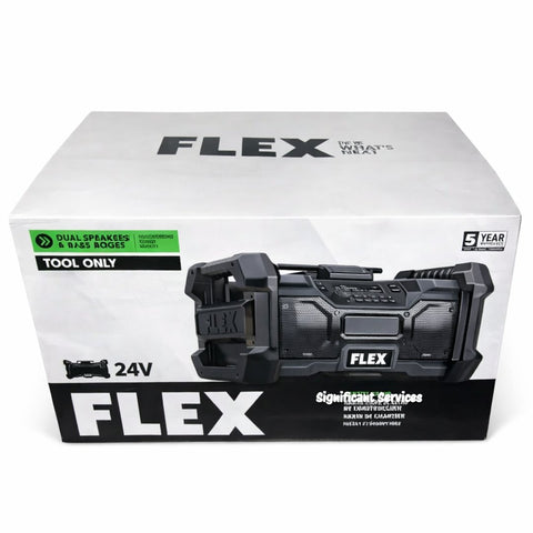 Flex FX5361-Z Stack Pack Jobsite Radio Bare Tool 24V STACK PACK Compatible