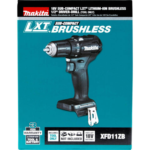 MAKITA XFD11ZB 18V LXT Li-Ion Brushless Cordless 1/2" Driver Drill