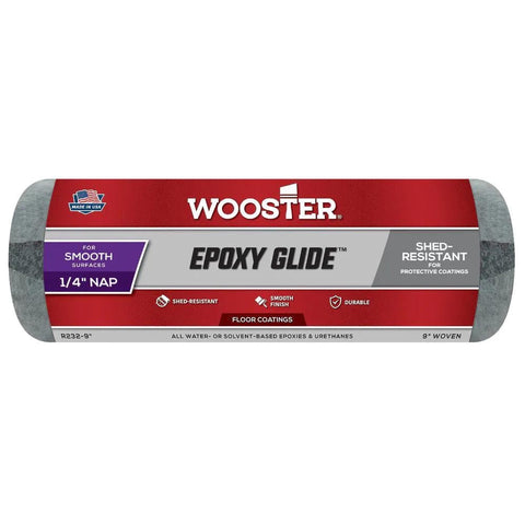 Wooster Brush R232-9 Epoxy Glide Roller Cover, 1/4-Inch Nap, 9-Inch