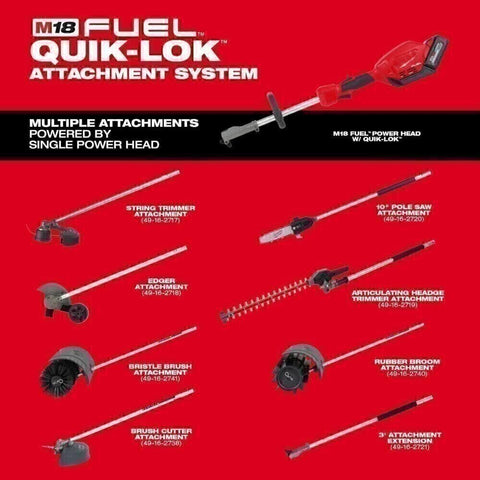 Milwaukee 49-16-2721 M18 FUEL QUIK-LOK 3 ft. Attachment Extension