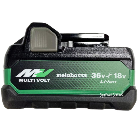Metabo HPT 18V/36V MultiVolt Battery 2.5Ah 5.0Ah 4-Stage Fuel Gauge 380083M