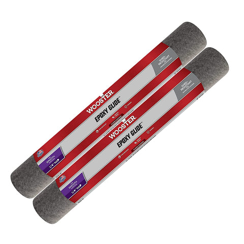 Wooster Brush R232-18 1/4-Inch Nap Epoxy Glide Roller Cover 18-Inch 2 pack