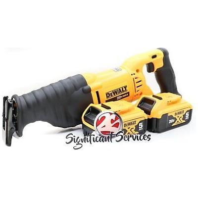 Dewalt DCS381 Cordless Battery Reciprocating Saw Variable Speed 5.0 Batteries