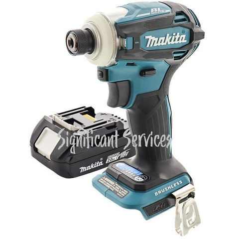 Makita XDT19Z 18V LXT Brushless Quick-Shift 4-Speed Impact Driver 2 Ah Battery