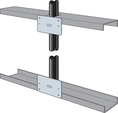 Simpson Strong-Tie PSPN58Z Protecting Shield Plate 5x8 16Gauge ZMAX Steel 25PK