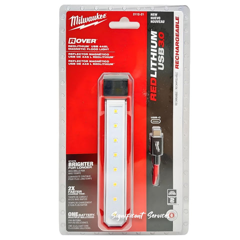 Milwaukee 2112-21 Cordless REDLITHIUM USB ROVER Pocket Flood Light 445 Lumens