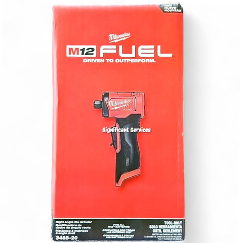 Milwaukee 3485-20 M12 Fuel 1/4 Inch Right Angle Die Grinder Tool