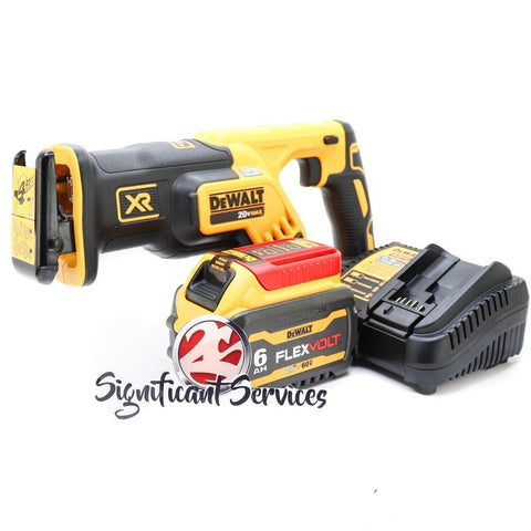 DeWalt DCS367B 20V MAX XR Brushless Compact Reciprocating Saw 6.0 Ah Battery Kit